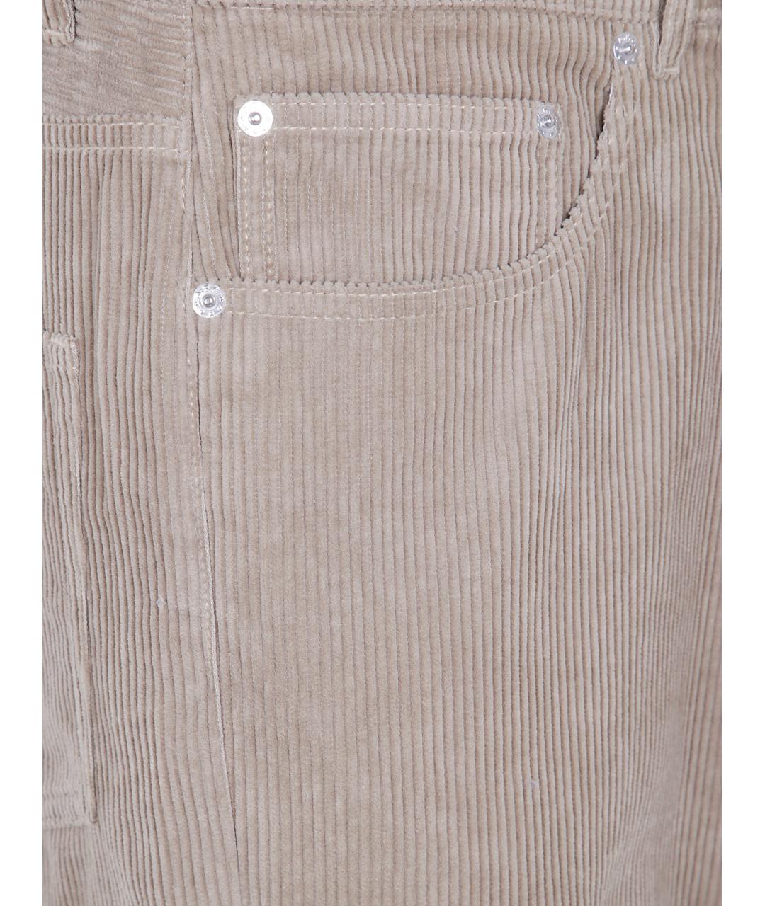 A.P.C. Бежевые хлопковые повседневные брюки, фото 3