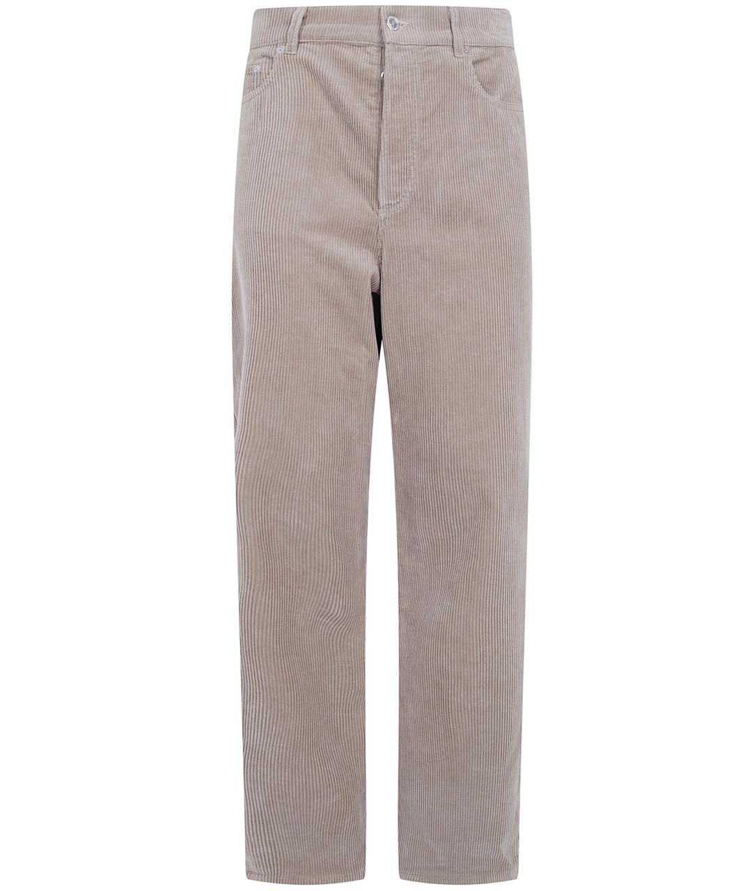 A.P.C. Бежевые хлопковые повседневные брюки, фото 1