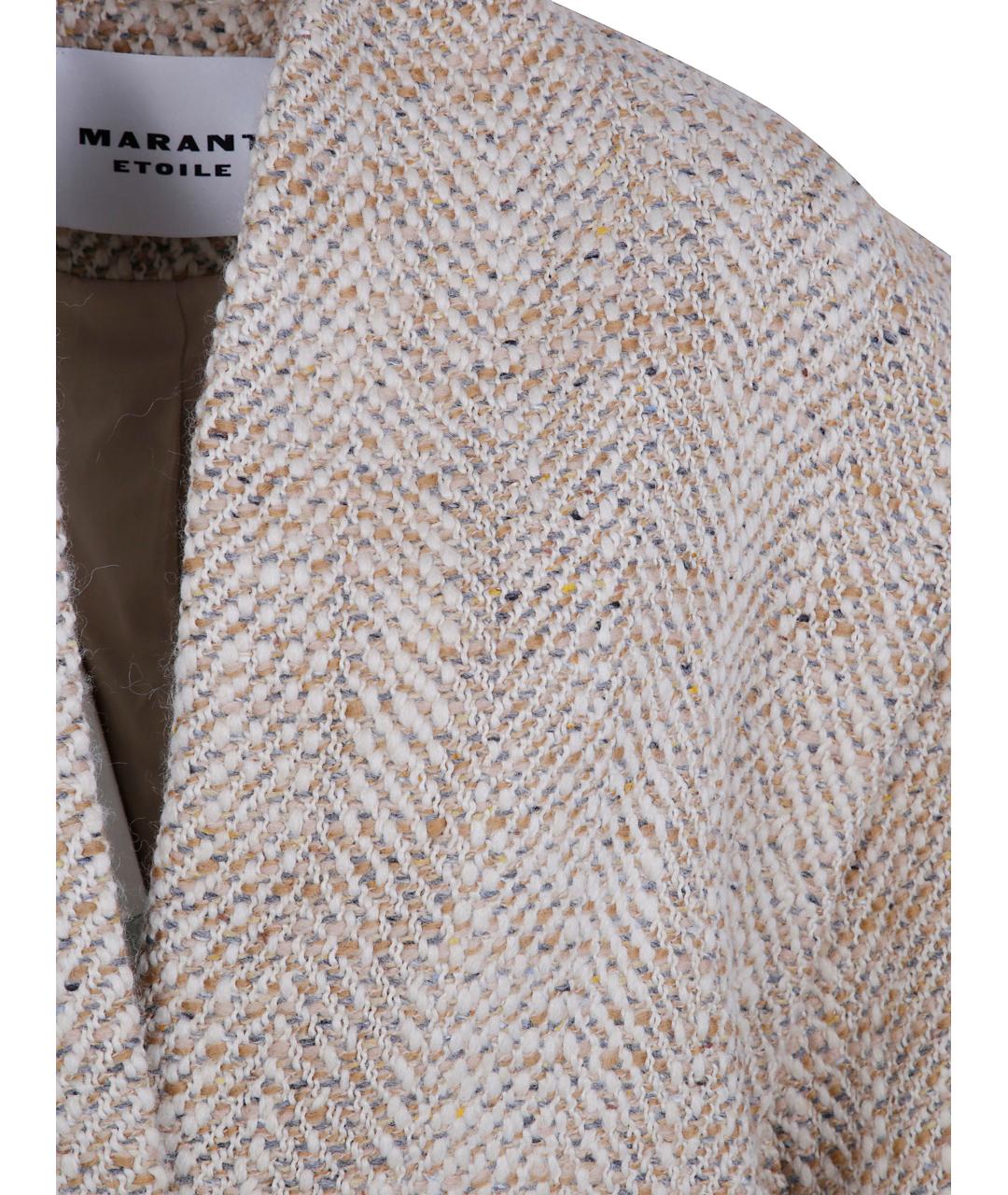ISABEL MARANT Бежевое шерстяное пальто, фото 3