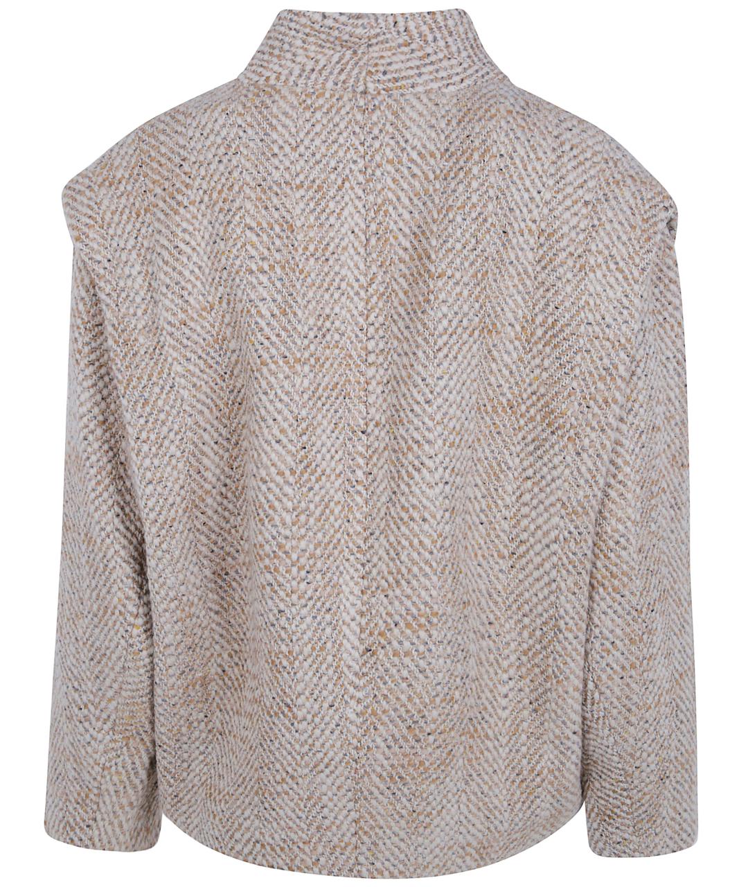 ISABEL MARANT Бежевое шерстяное пальто, фото 2