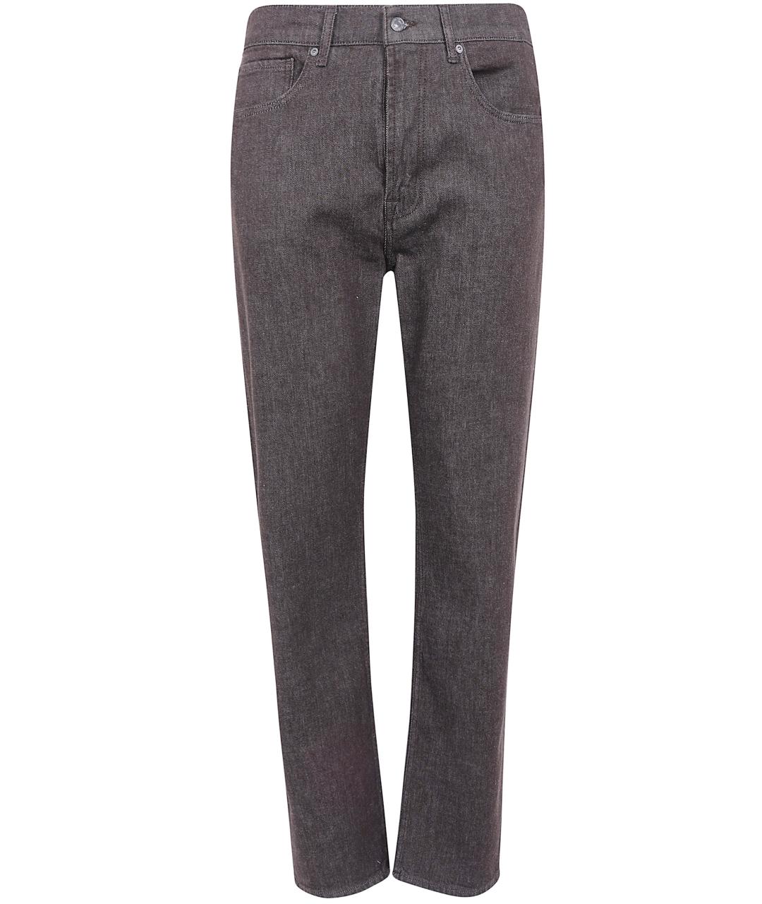 7 FOR ALL MANKIND Коричневые хлопковые повседневные брюки, фото 1
