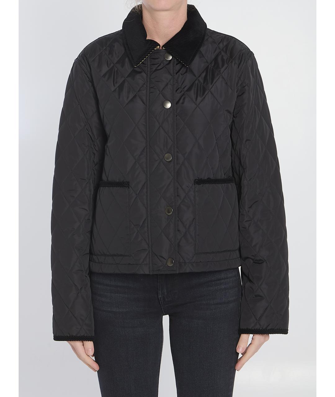 BURBERRY Черная полиамидовая куртка, фото 5