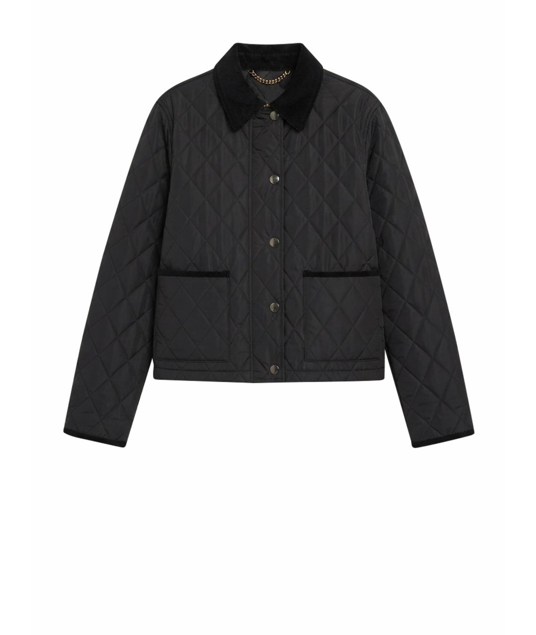 BURBERRY Черная полиамидовая куртка, фото 1