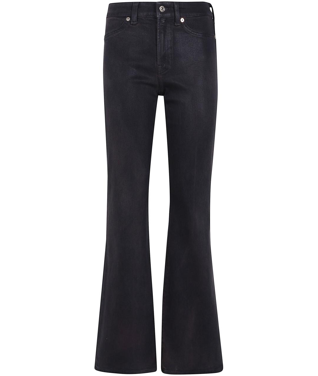 7 FOR ALL MANKIND Коричневые хлопковые прямые джинсы, фото 1