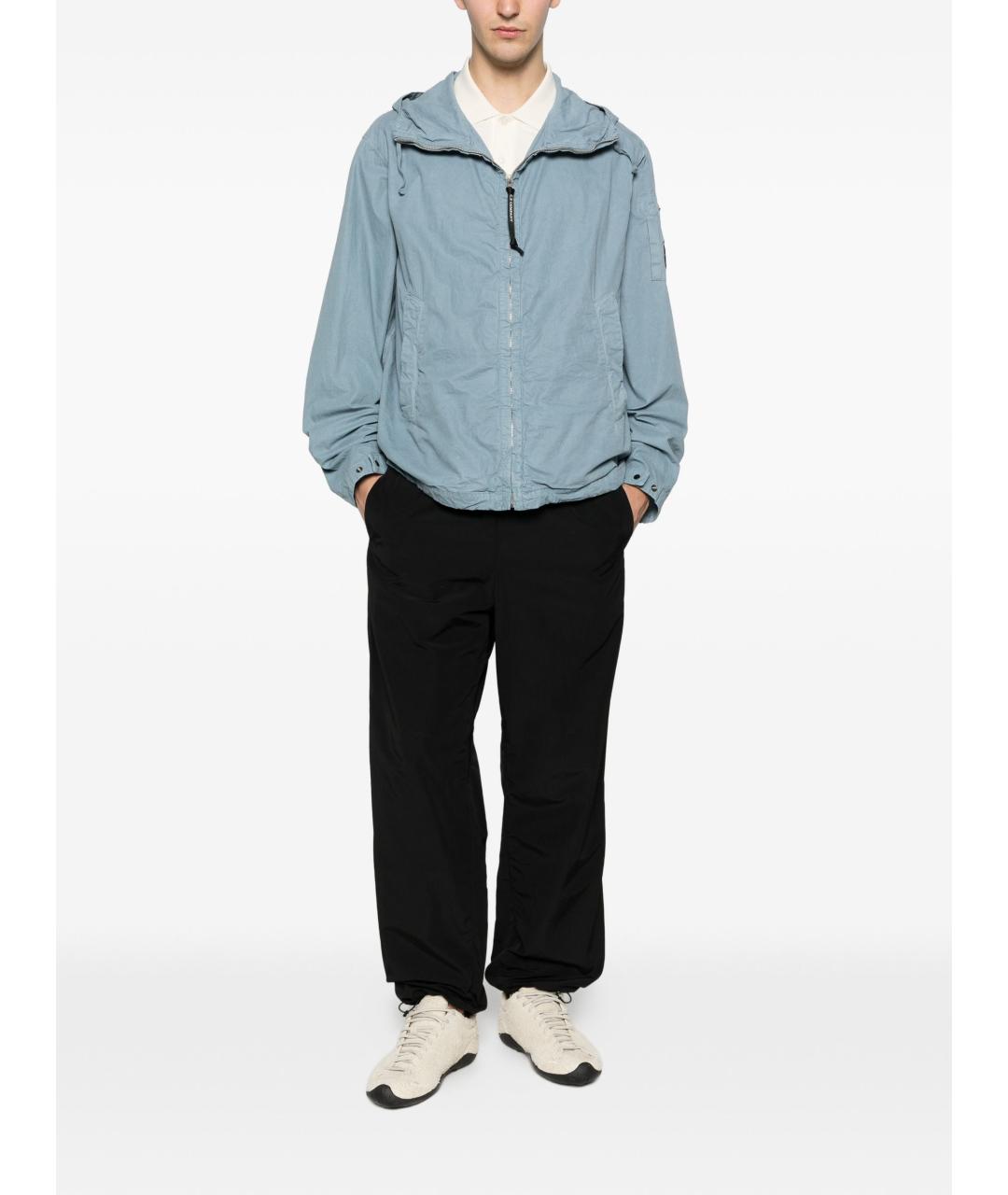 CP COMPANY Голубая хлопковая куртка, фото 3