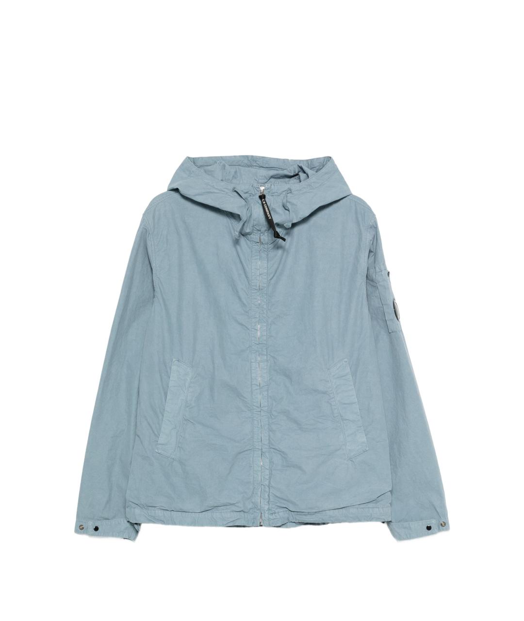 CP COMPANY Голубая хлопковая куртка, фото 1