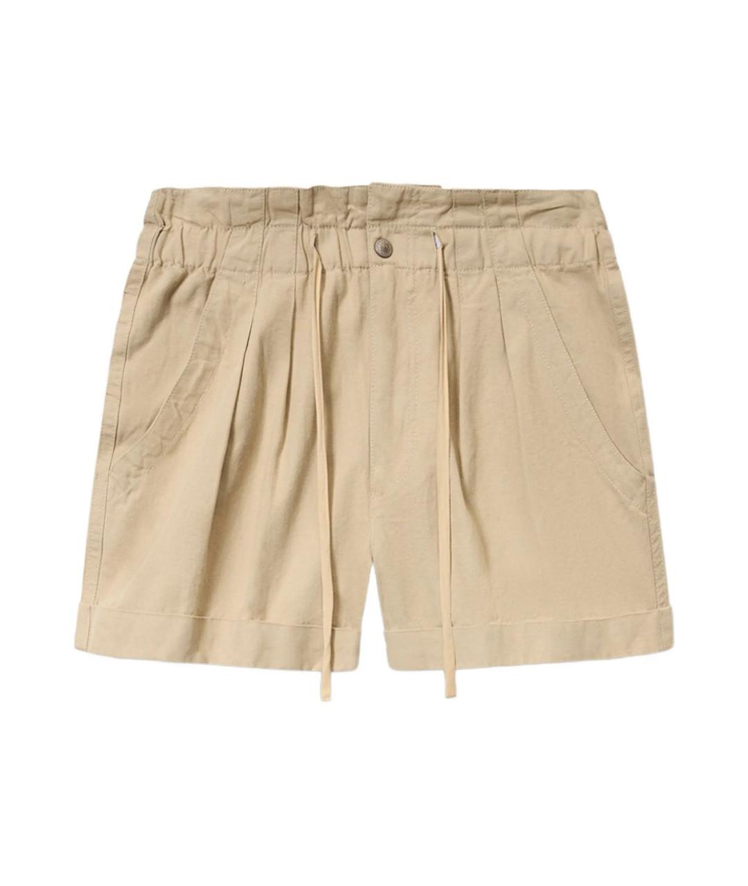 ISABEL MARANT Бежевые хлопковые шорты, фото 2