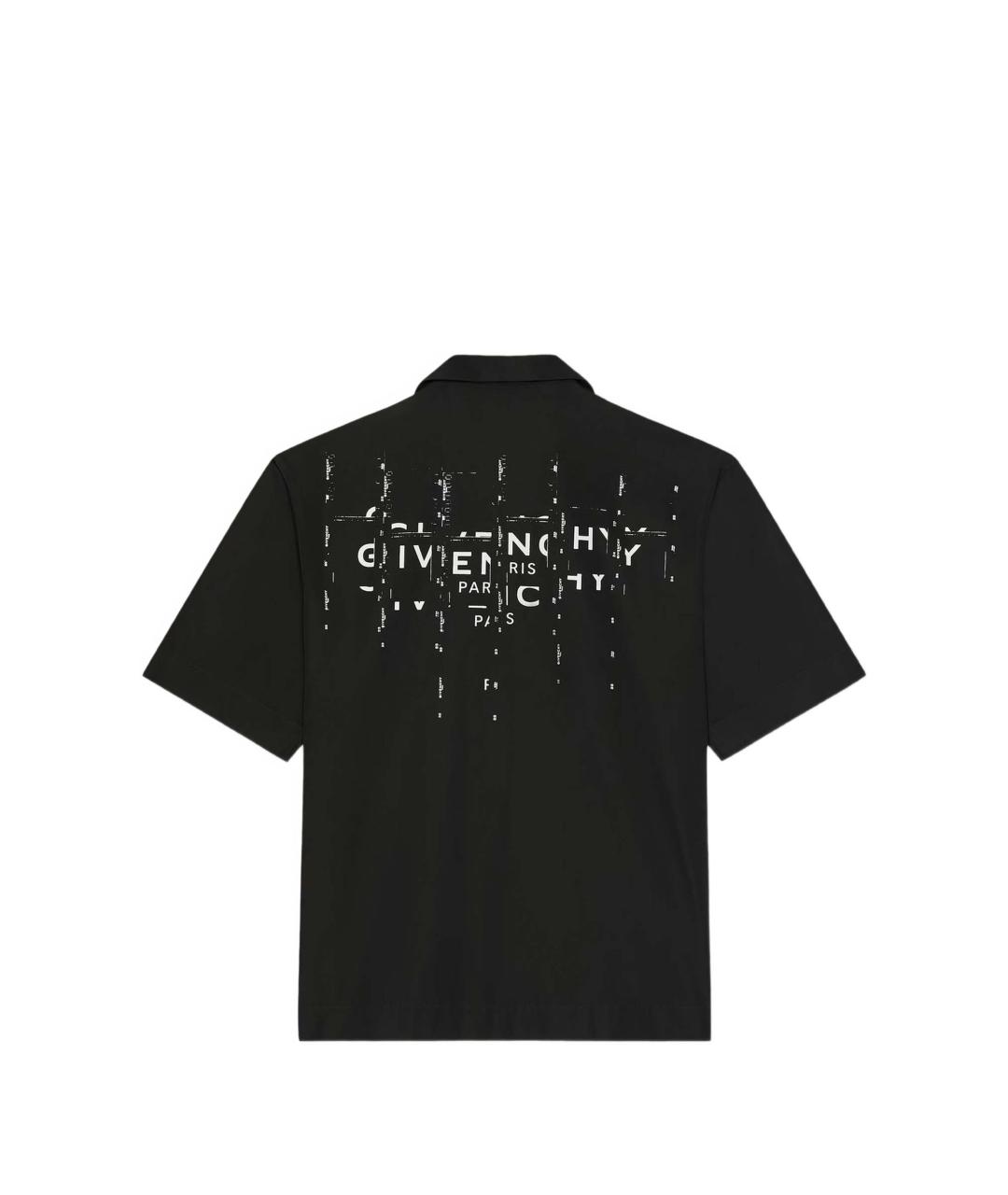GIVENCHY Черная хлопковая кэжуал рубашка, фото 4