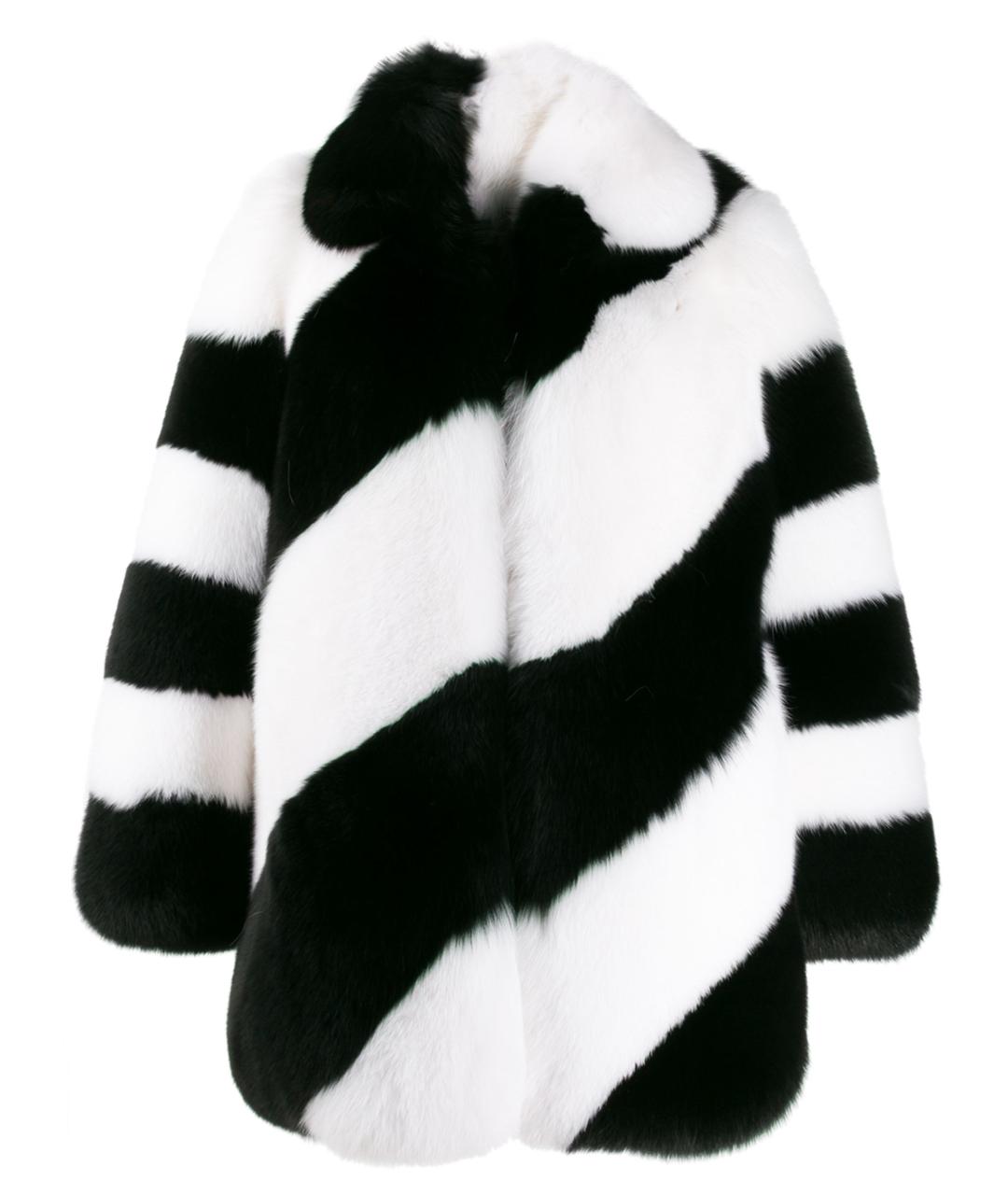 SAINT LAURENT Мульти меховая шуба, фото 1