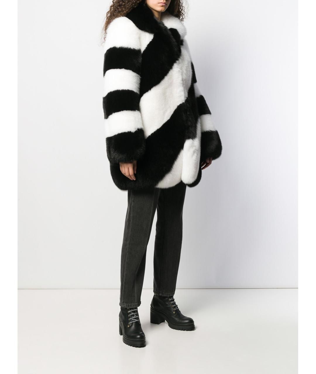 SAINT LAURENT Мульти меховая шуба, фото 3