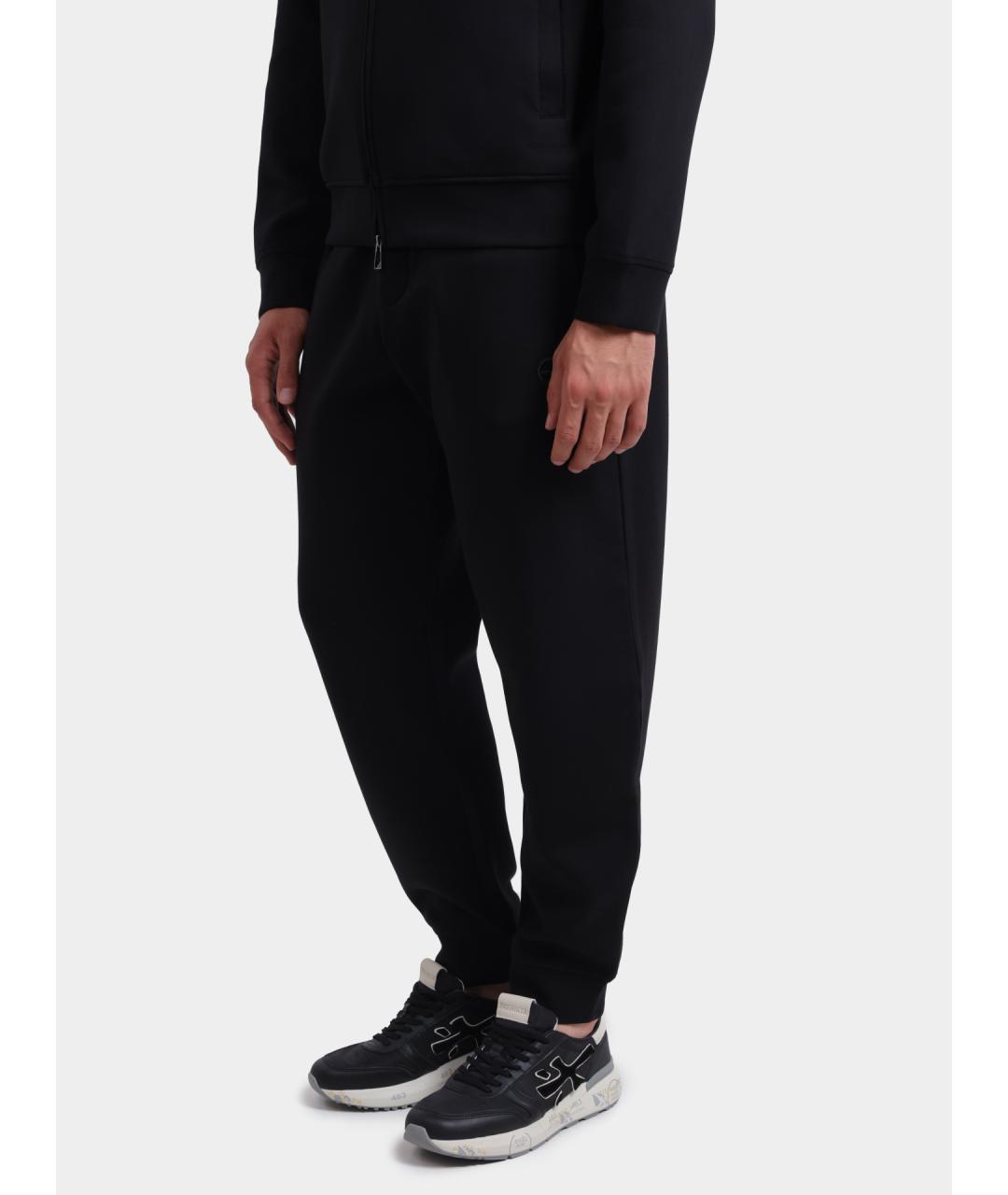 EMPORIO ARMANI Черные повседневные брюки, фото 3