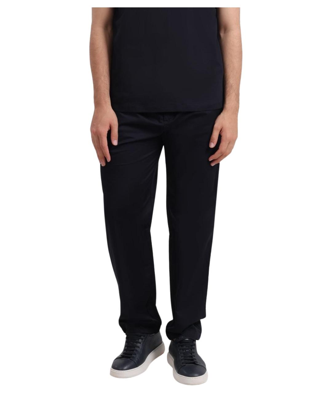 ARMANI EXCHANGE Темно-синие повседневные брюки, фото 1