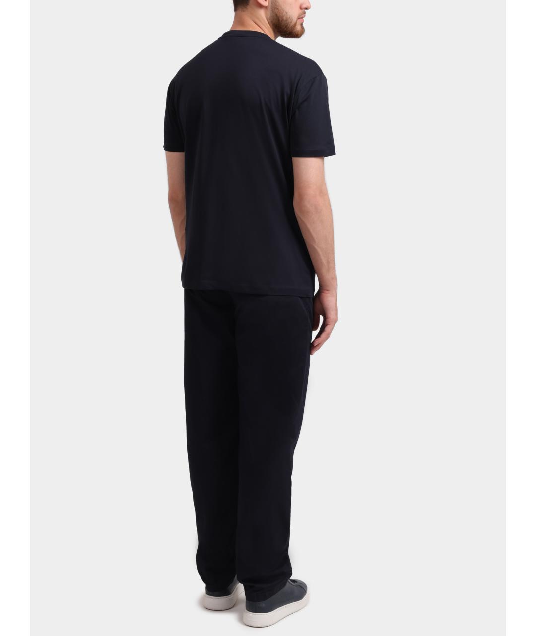 ARMANI EXCHANGE Темно-синие повседневные брюки, фото 5