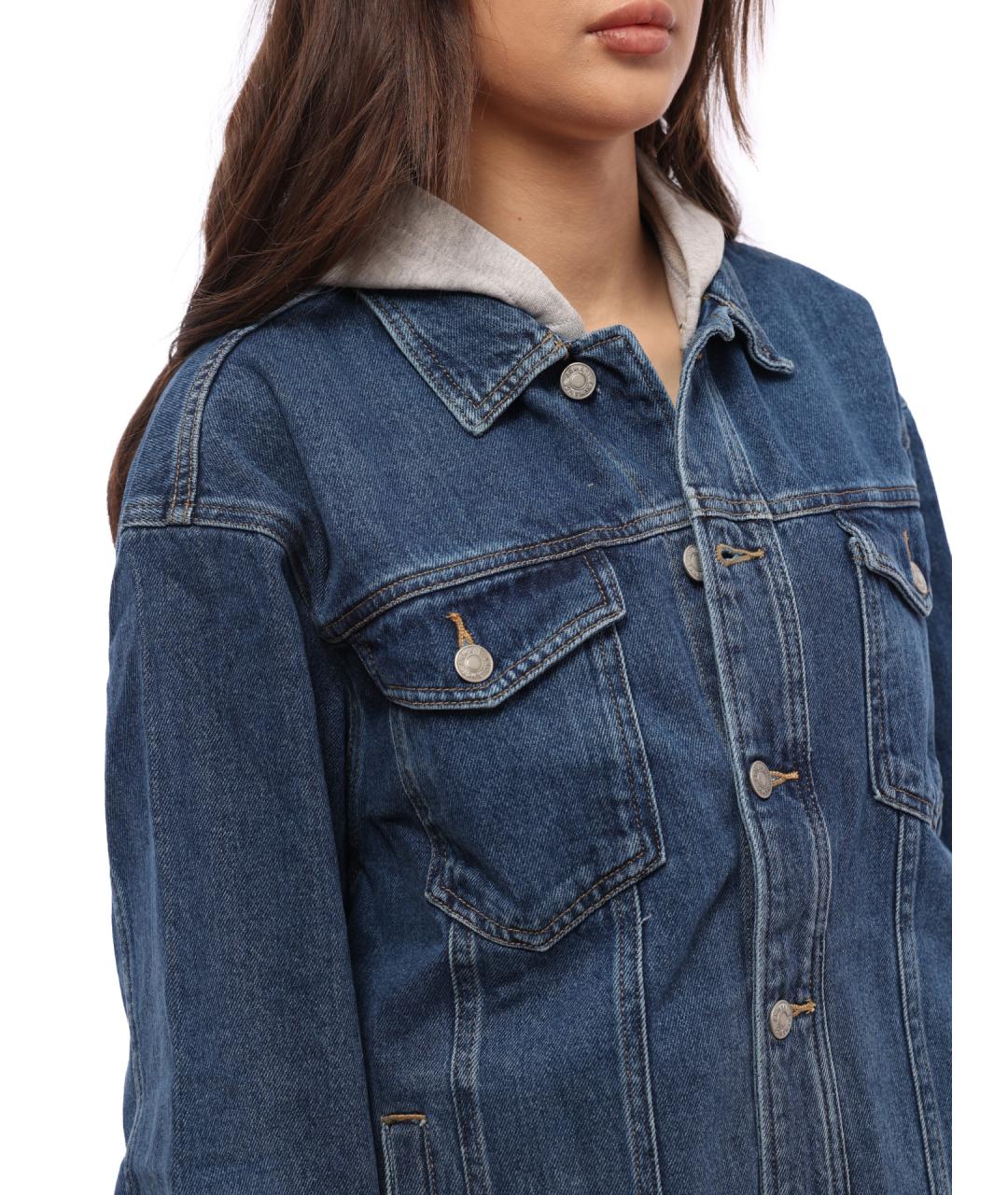 ARMANI EXCHANGE Синяя хлопковая куртка, фото 4