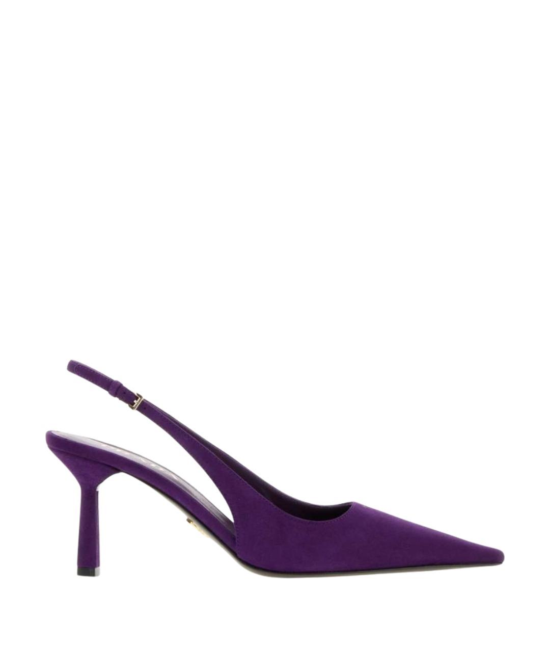 PRADA Фиолетовые замшевые туфли, фото 1