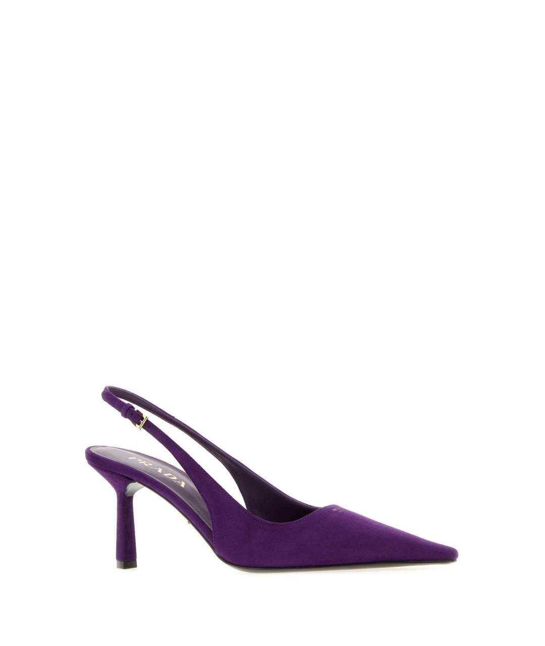 PRADA Фиолетовые замшевые туфли, фото 2