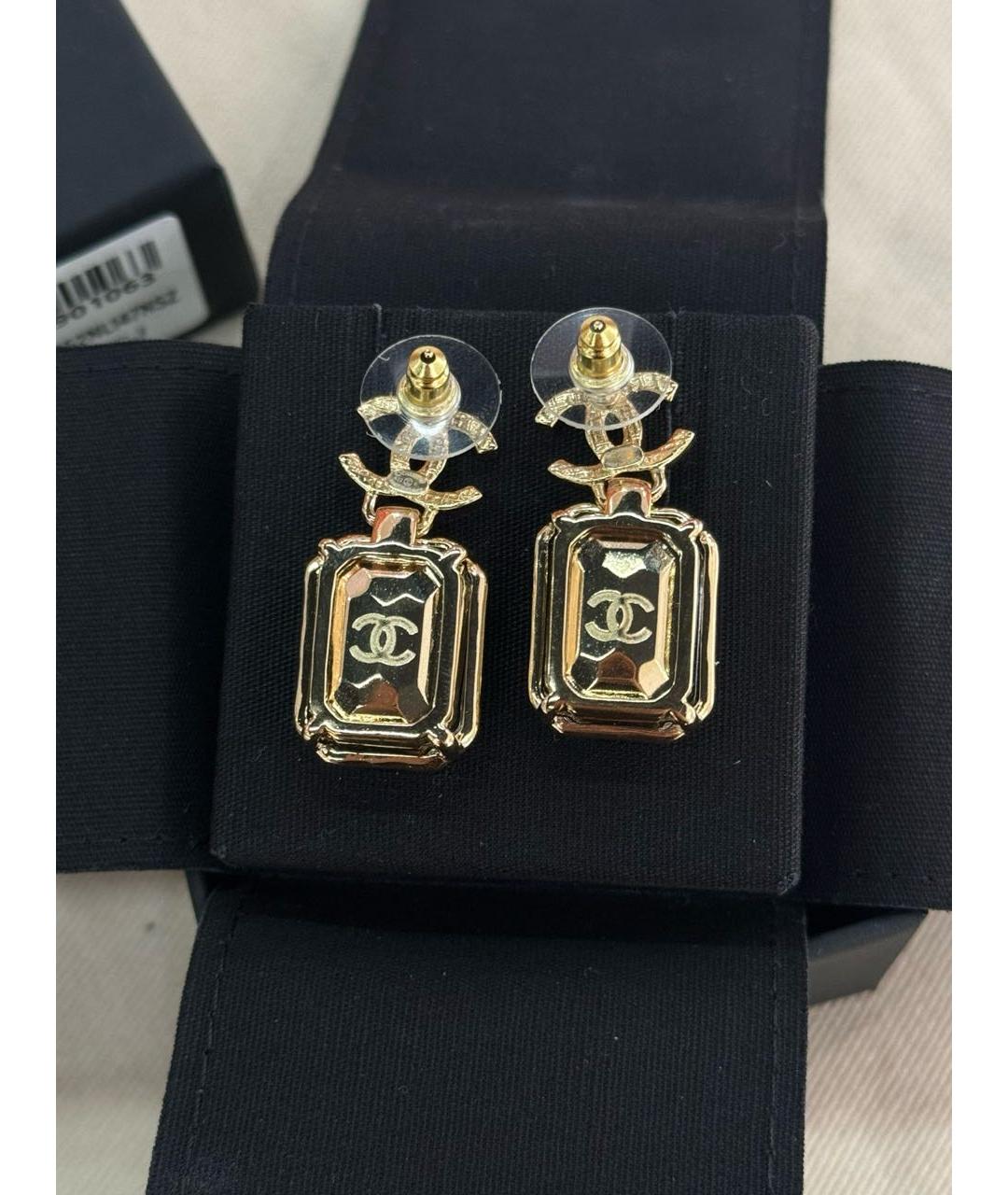 CHANEL Золотые серьги, фото 2