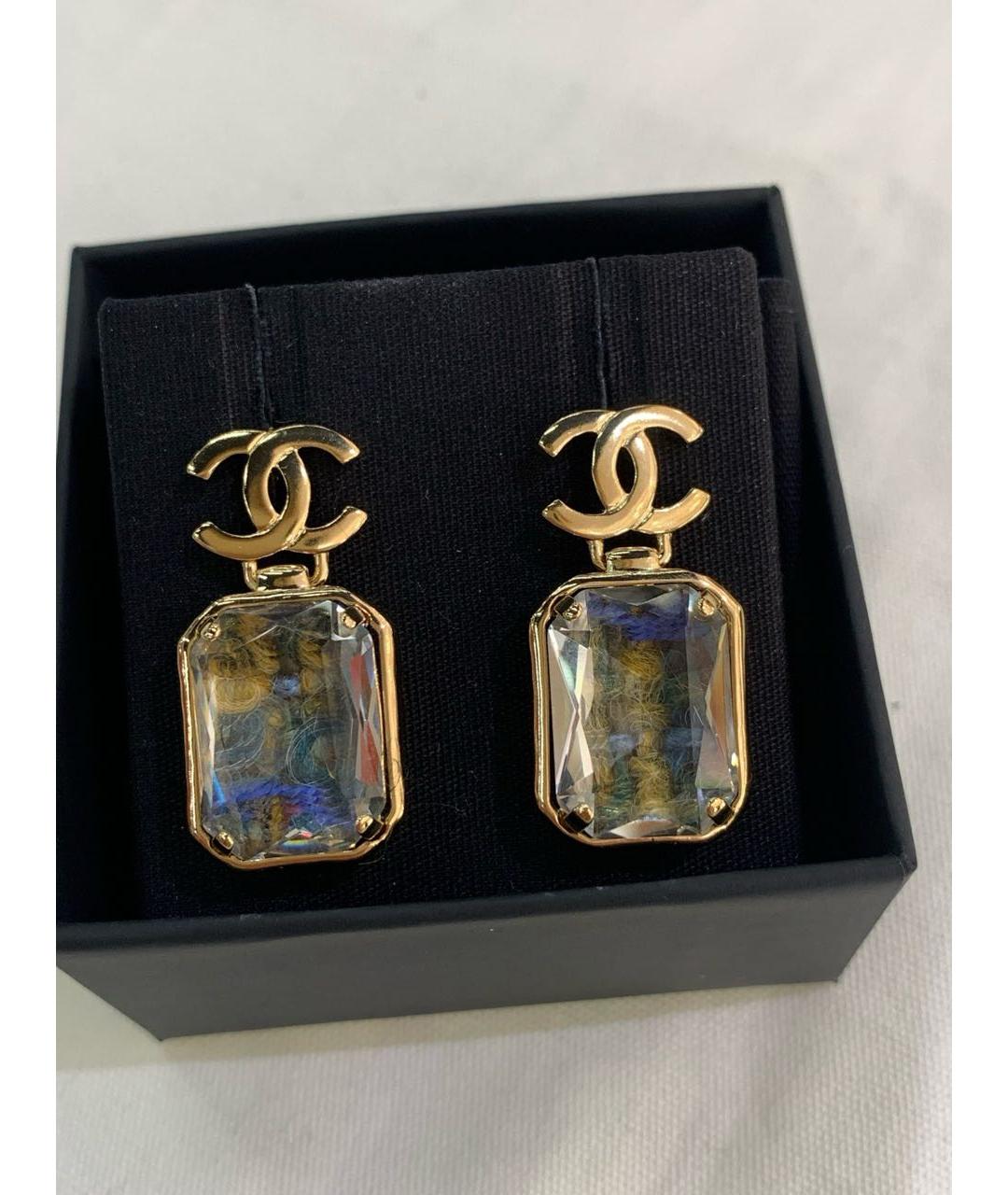 CHANEL Золотые серьги, фото 4