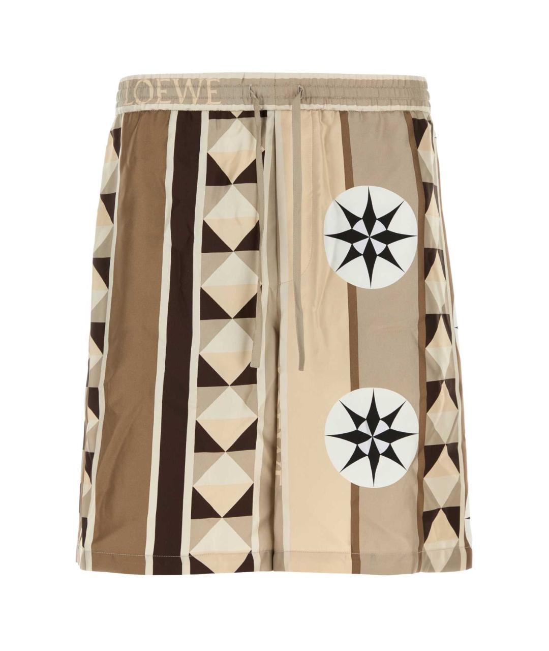 LOEWE Мульти шелковые шорты, фото 1