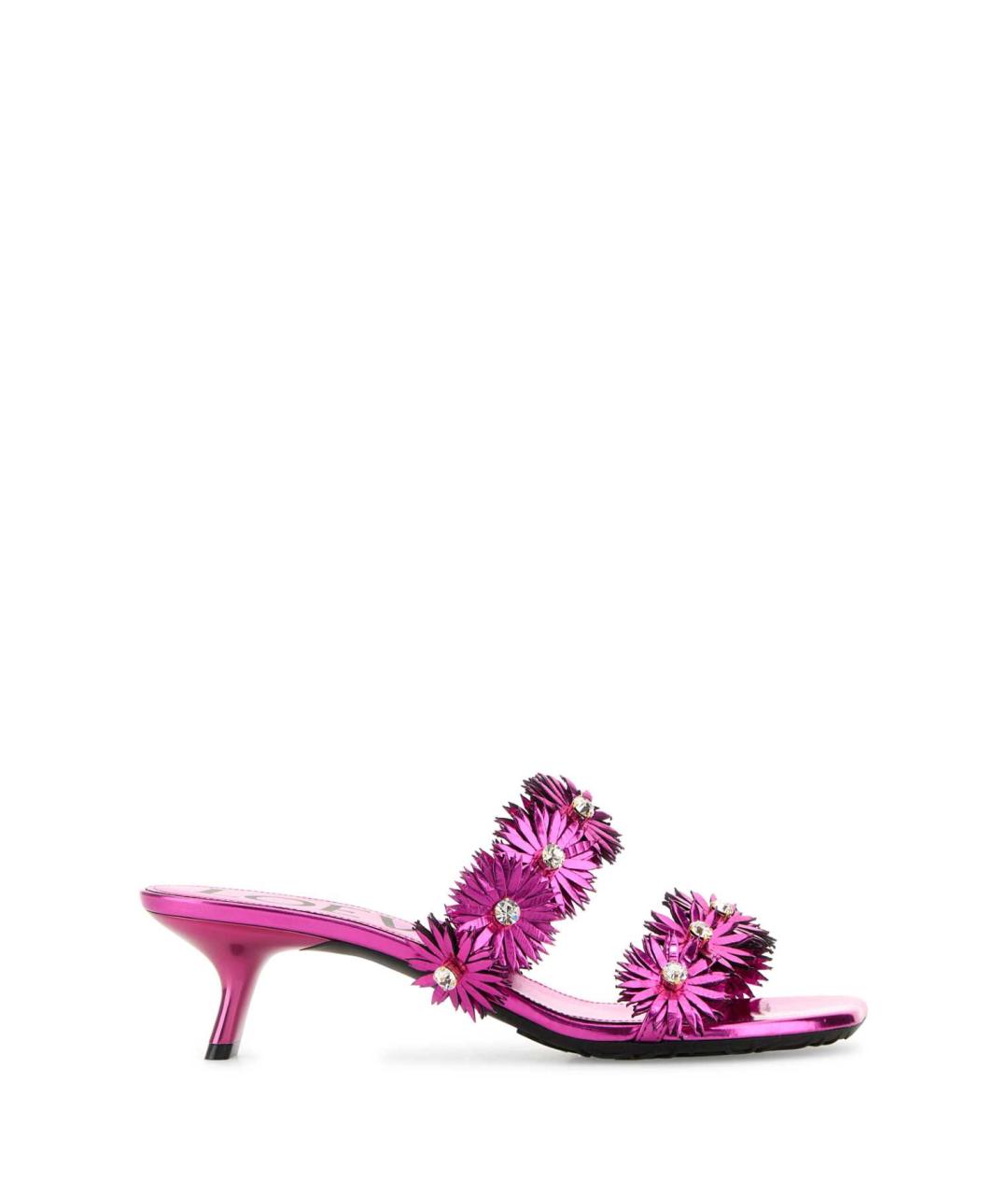LOEWE Фуксия кожаные мюли, фото 1