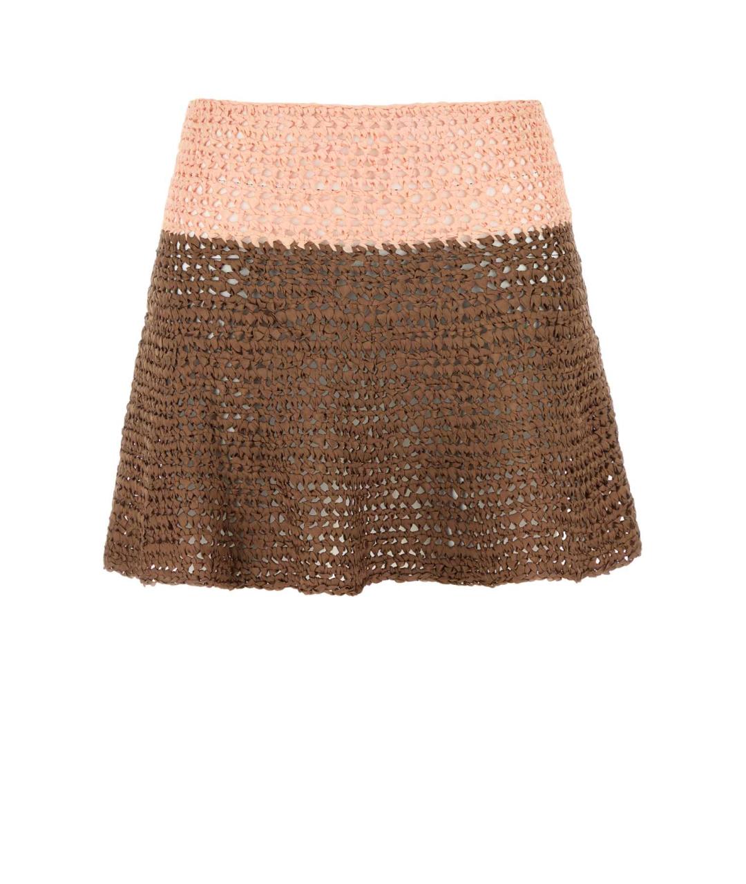 LOEWE Мульти шелковая юбка мини, фото 1