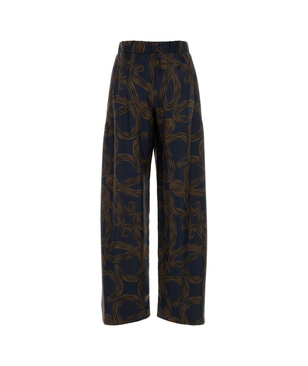 LOEWE Мульти шелковые прямые брюки, фото 2