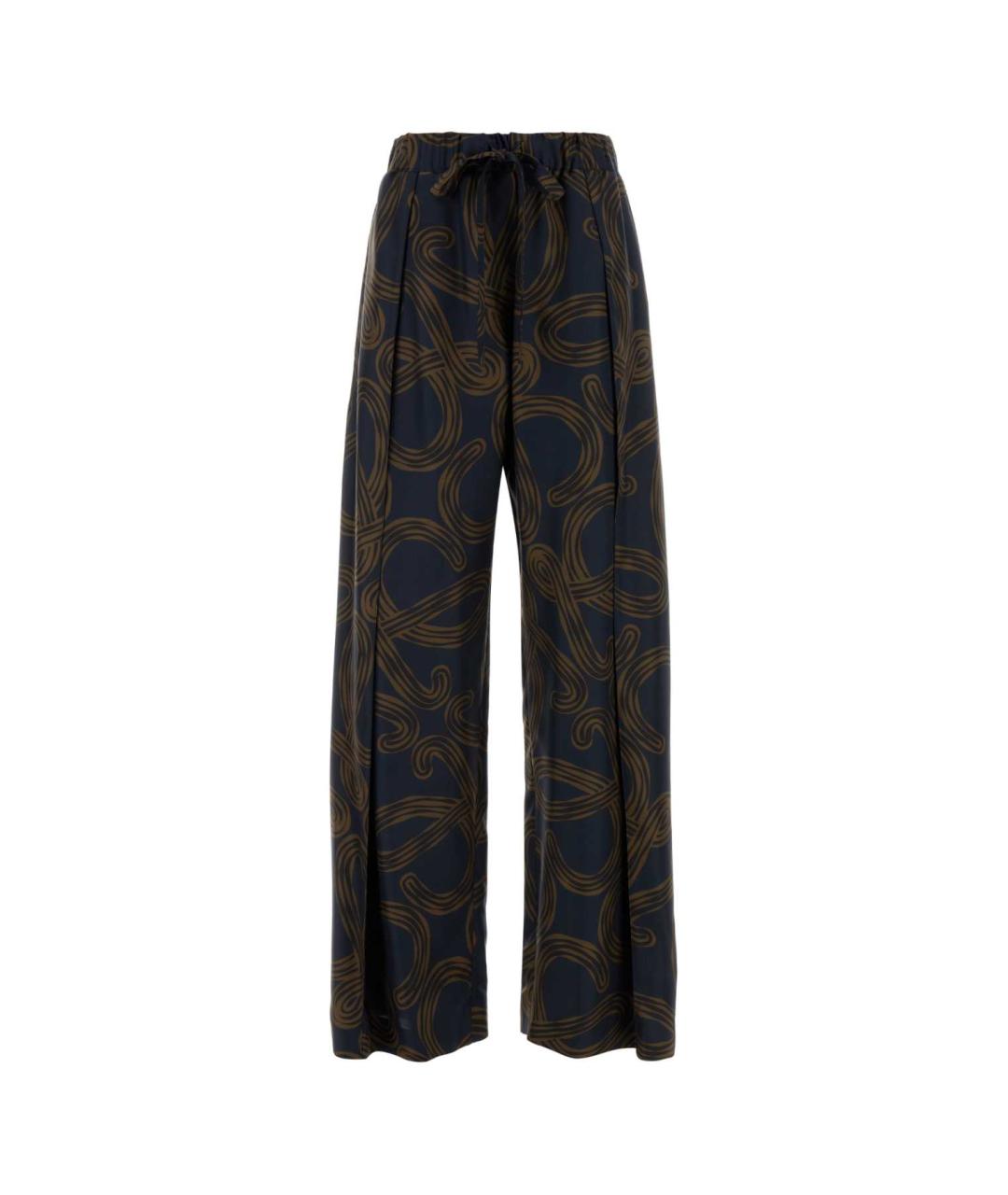 LOEWE Мульти шелковые прямые брюки, фото 1