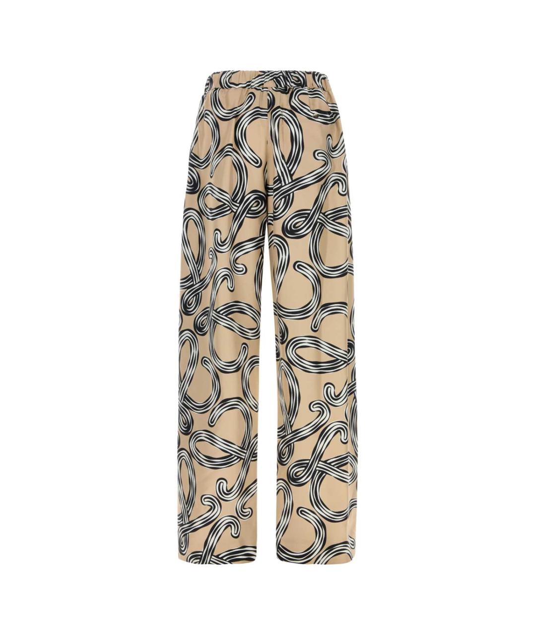 LOEWE Мульти шелковые прямые брюки, фото 2