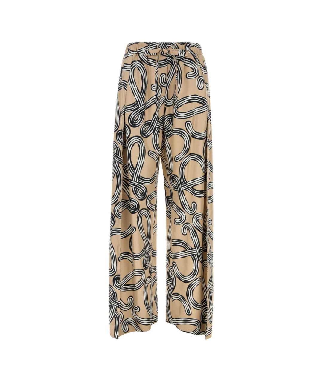 LOEWE Мульти шелковые прямые брюки, фото 1