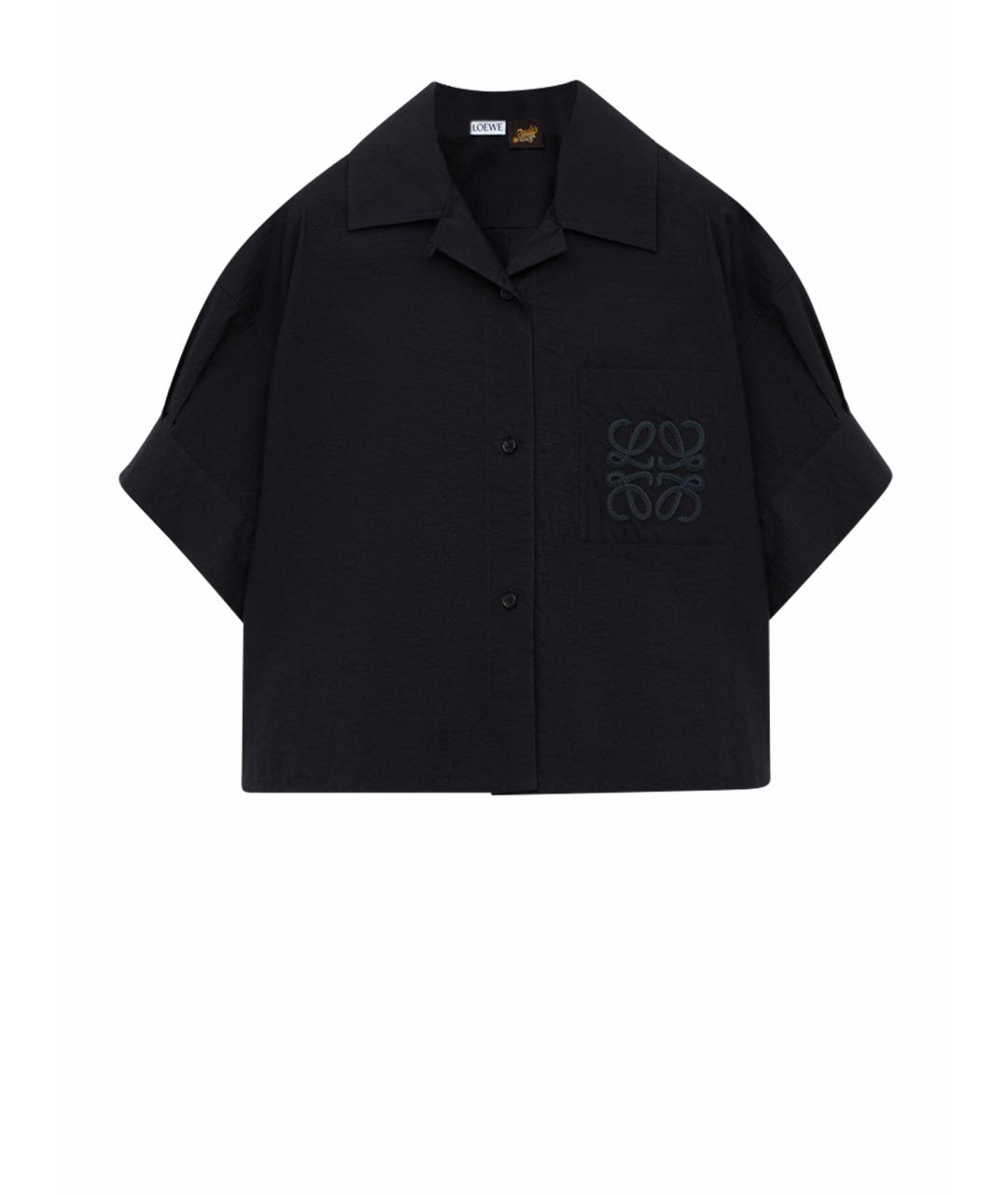 LOEWE Черная хлопковая рубашка, фото 1