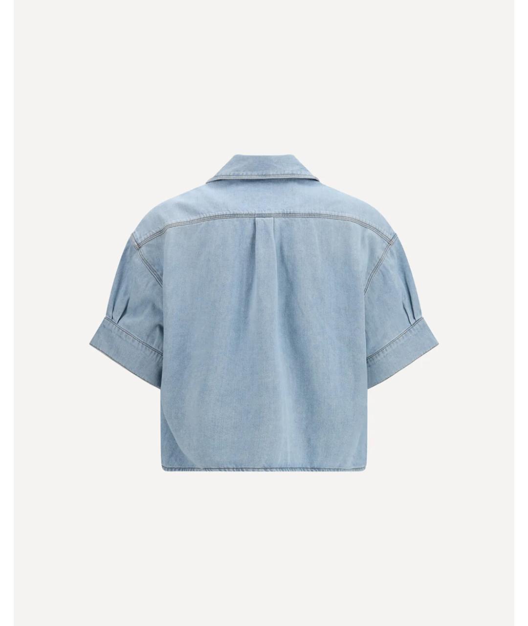 LOEWE Голубая хлопковая рубашка, фото 2