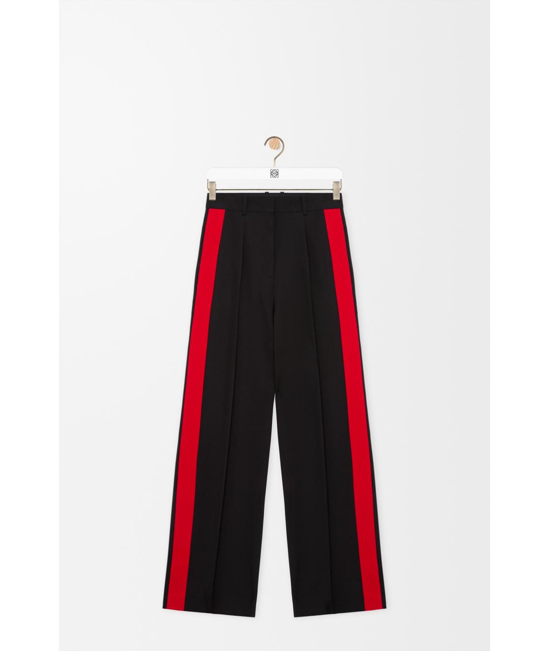 LOEWE Черные прямые брюки, фото 4