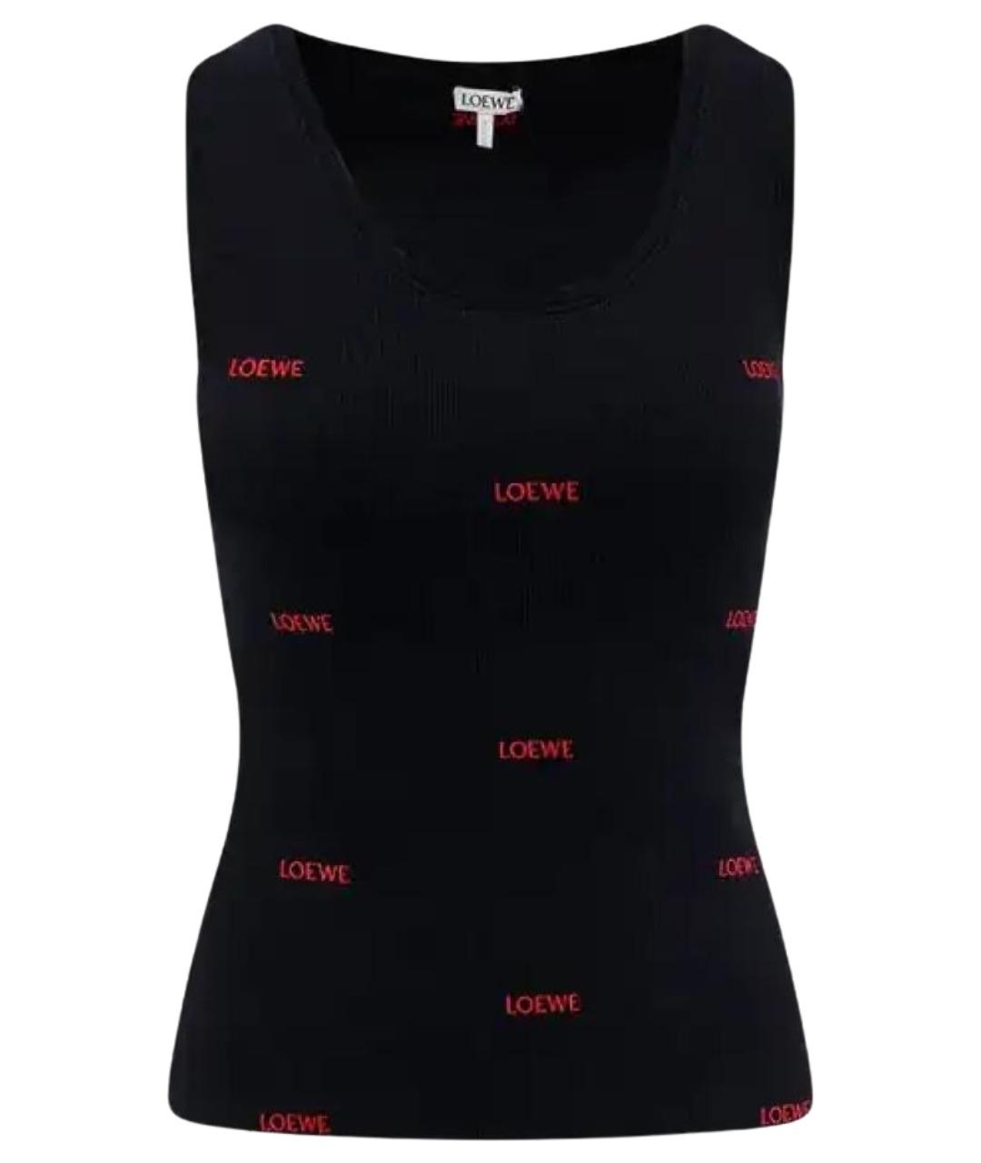 LOEWE Черная майка, фото 1