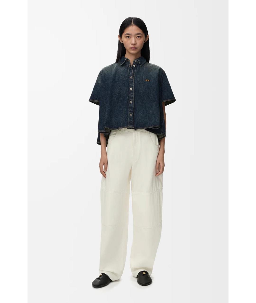 LOEWE Синяя хлопковая рубашка, фото 2