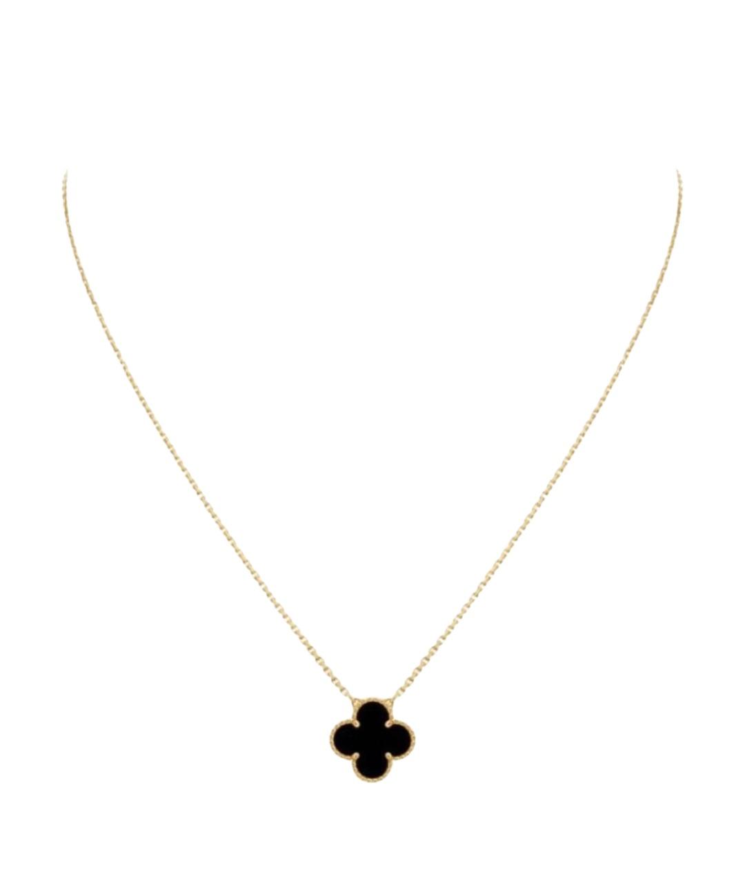 VAN CLEEF & ARPELS Черная подвеска из желтого золота, фото 1