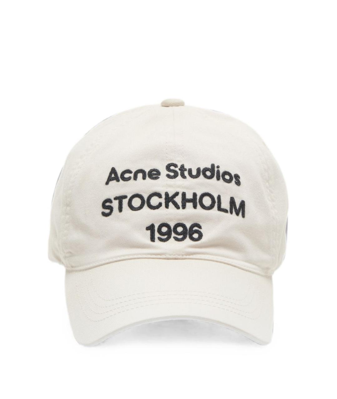 ACNE STUDIOS Белая хлопковая кепка/бейсболка, фото 1