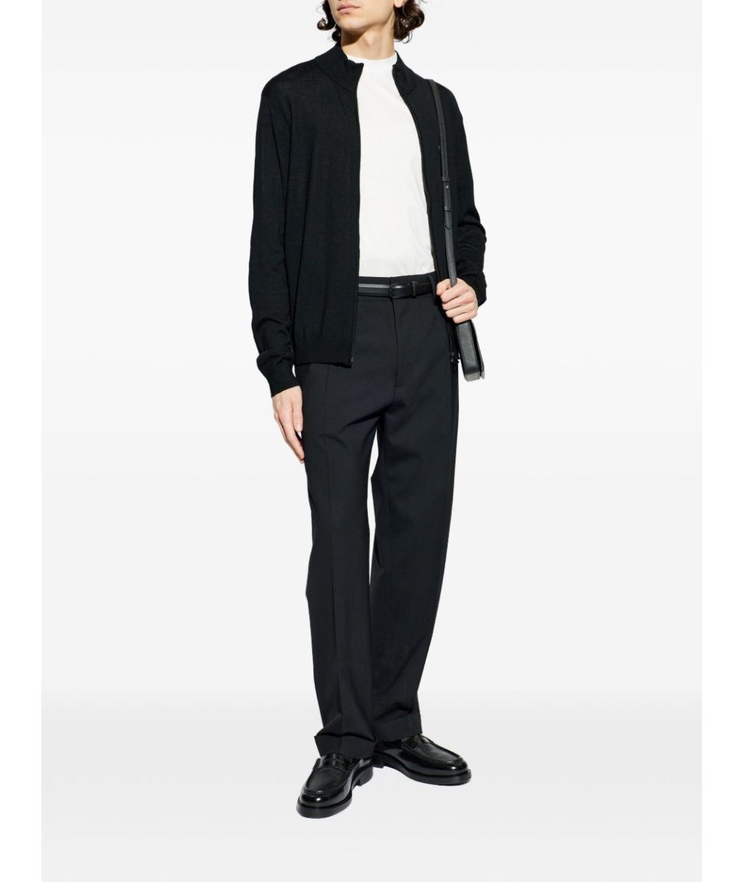 EMPORIO ARMANI Черный шерстяной кардиган, фото 5