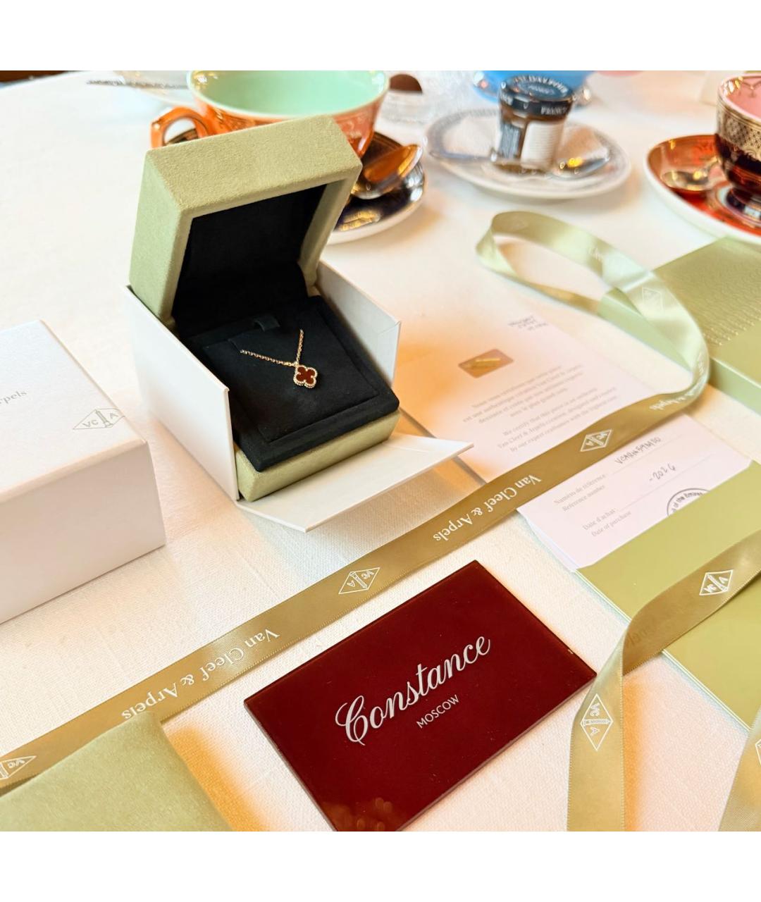 VAN CLEEF & ARPELS Красная подвеска из розового золота, фото 2