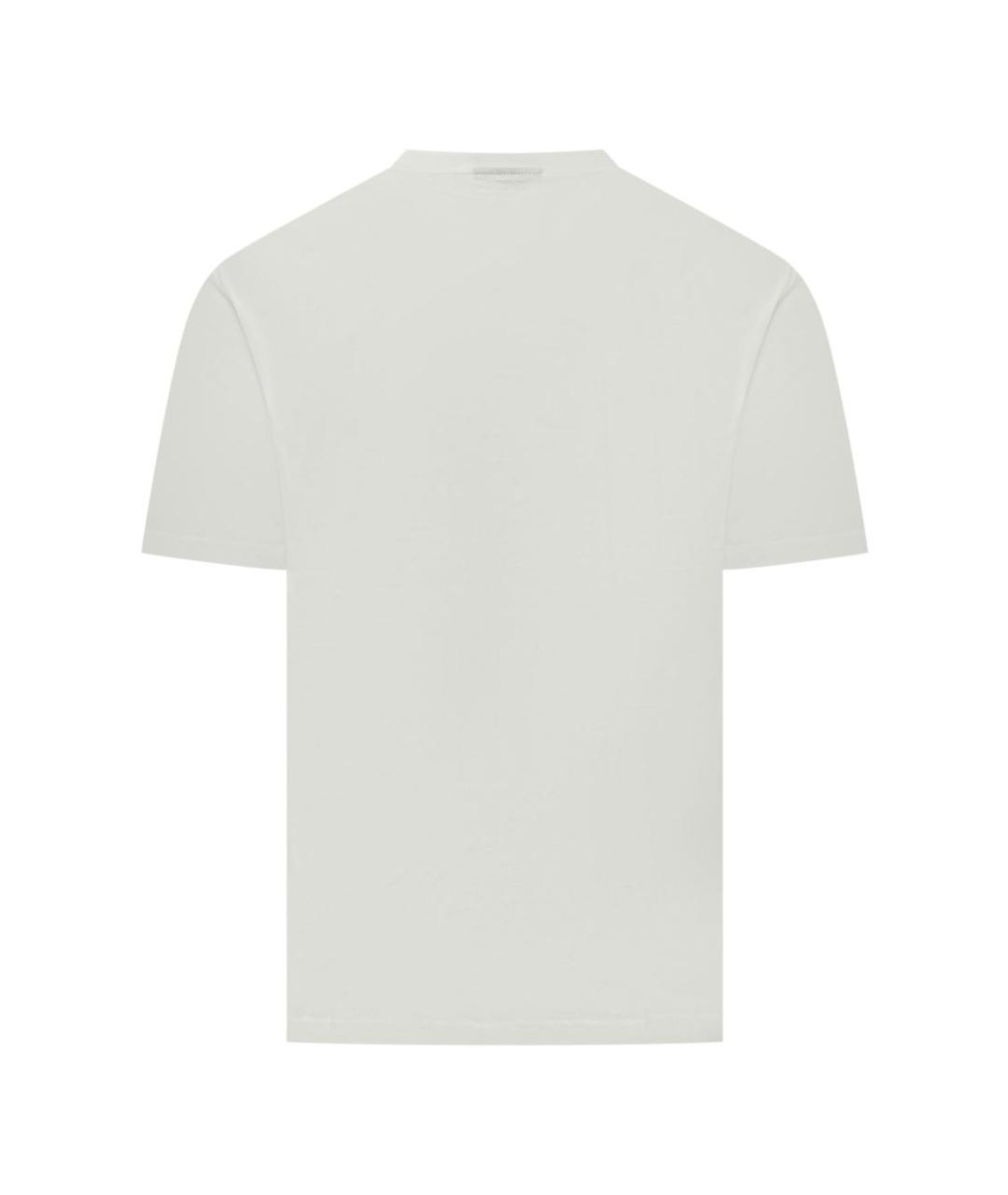 EMPORIO ARMANI Белая хлопковая футболка, фото 2