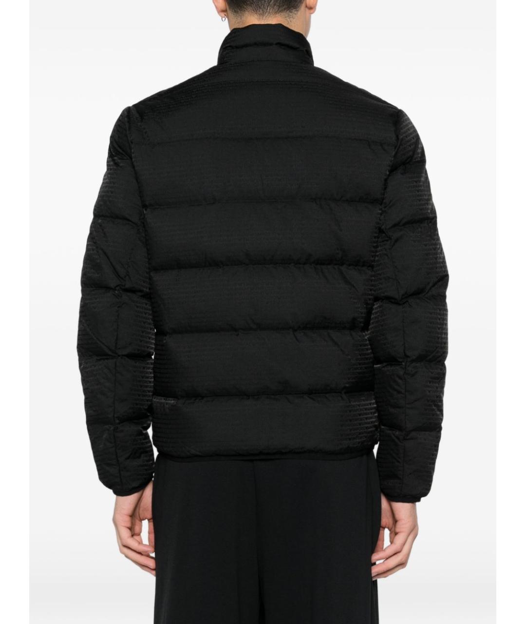 EMPORIO ARMANI Черное полиамидовое пальто, фото 4