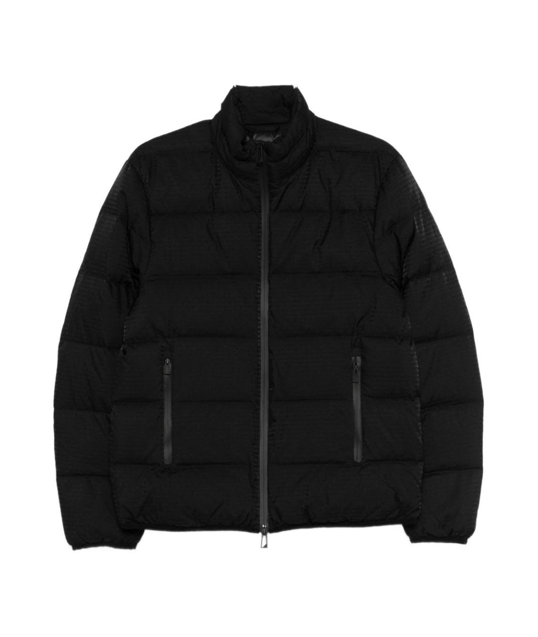 EMPORIO ARMANI Черное полиамидовое пальто, фото 1