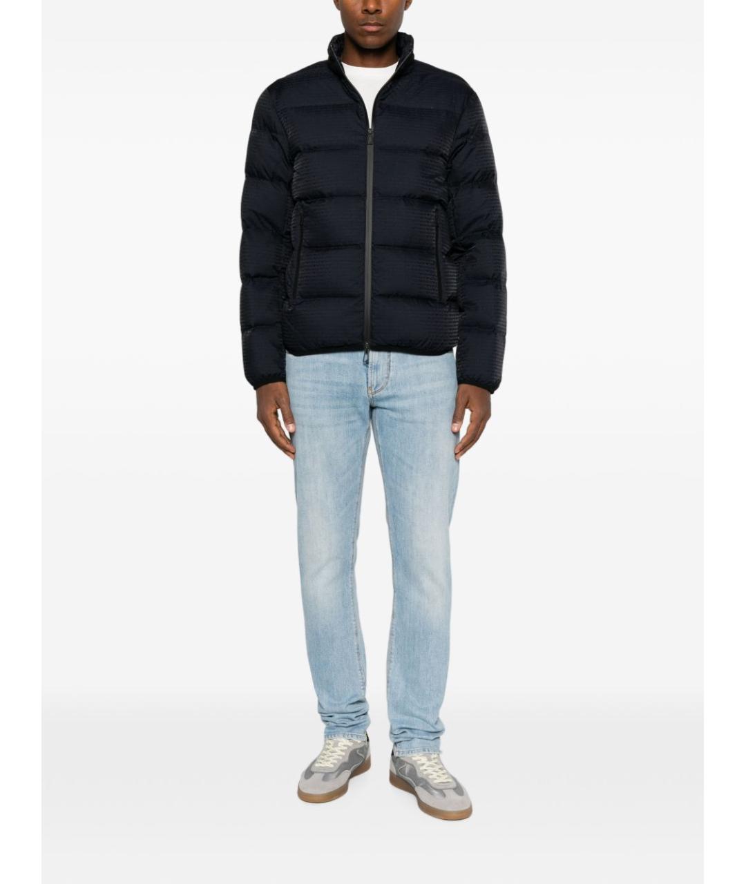 EMPORIO ARMANI Синяя полиамидовая куртка, фото 2