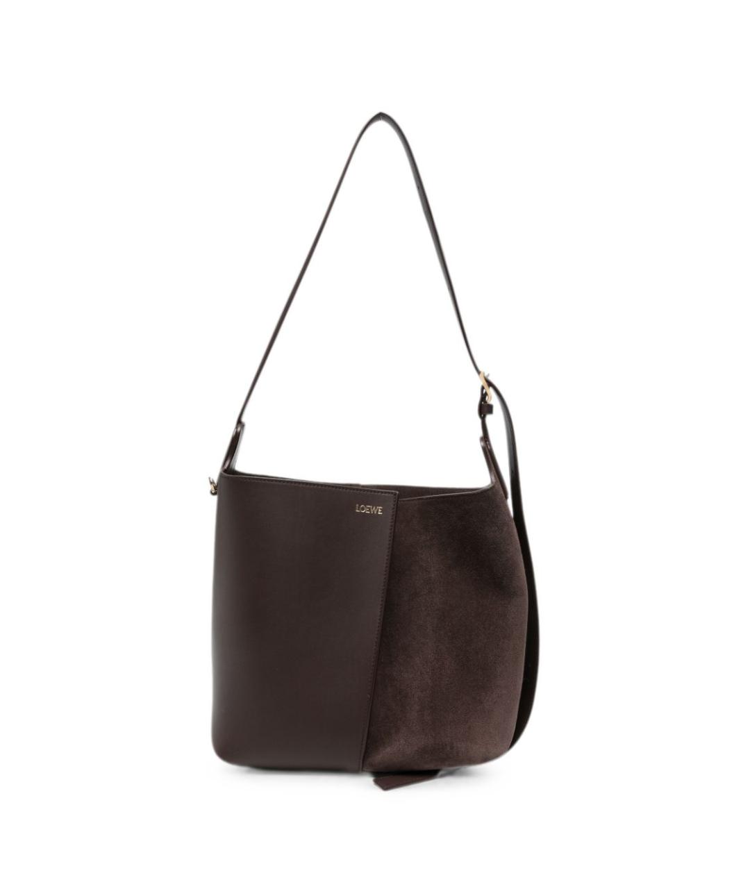 LOEWE Коричневая кожаная сумка тоут, фото 1