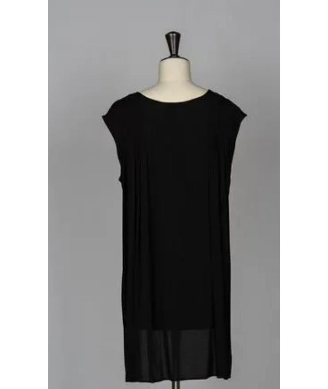 ANN DEMEULEMEESTER Черная вискозная майка, фото 2