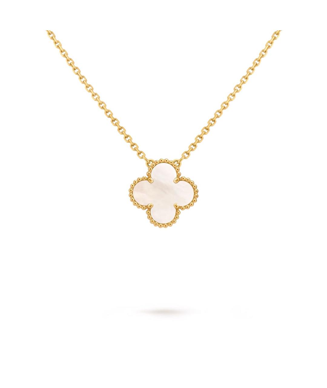 VAN CLEEF & ARPELS Белая подвеска из желтого золота, фото 6