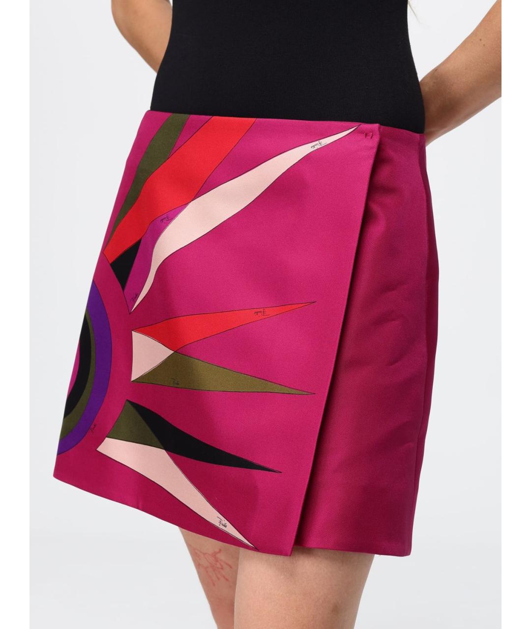 PUCCI Фуксия юбка мини, фото 4