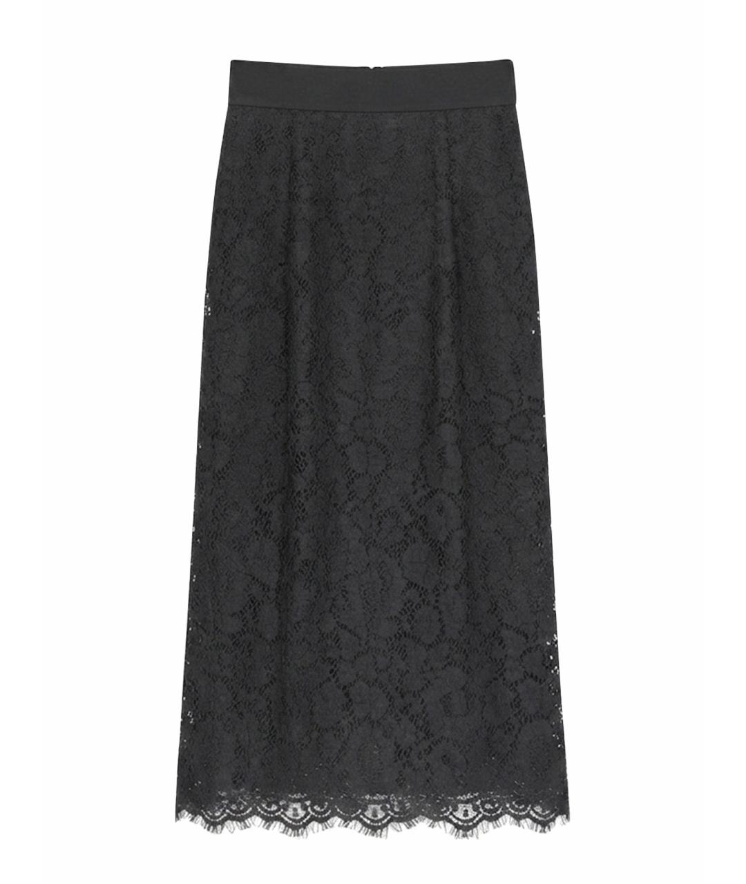 DOLCE&GABBANA Черная юбка миди, фото 1