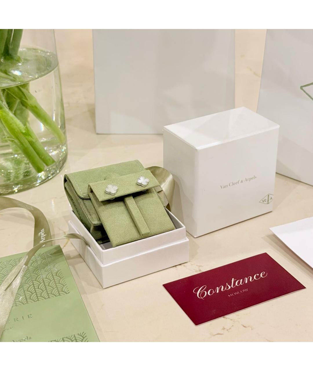 VAN CLEEF & ARPELS Белые серьги из белого золота, фото 2