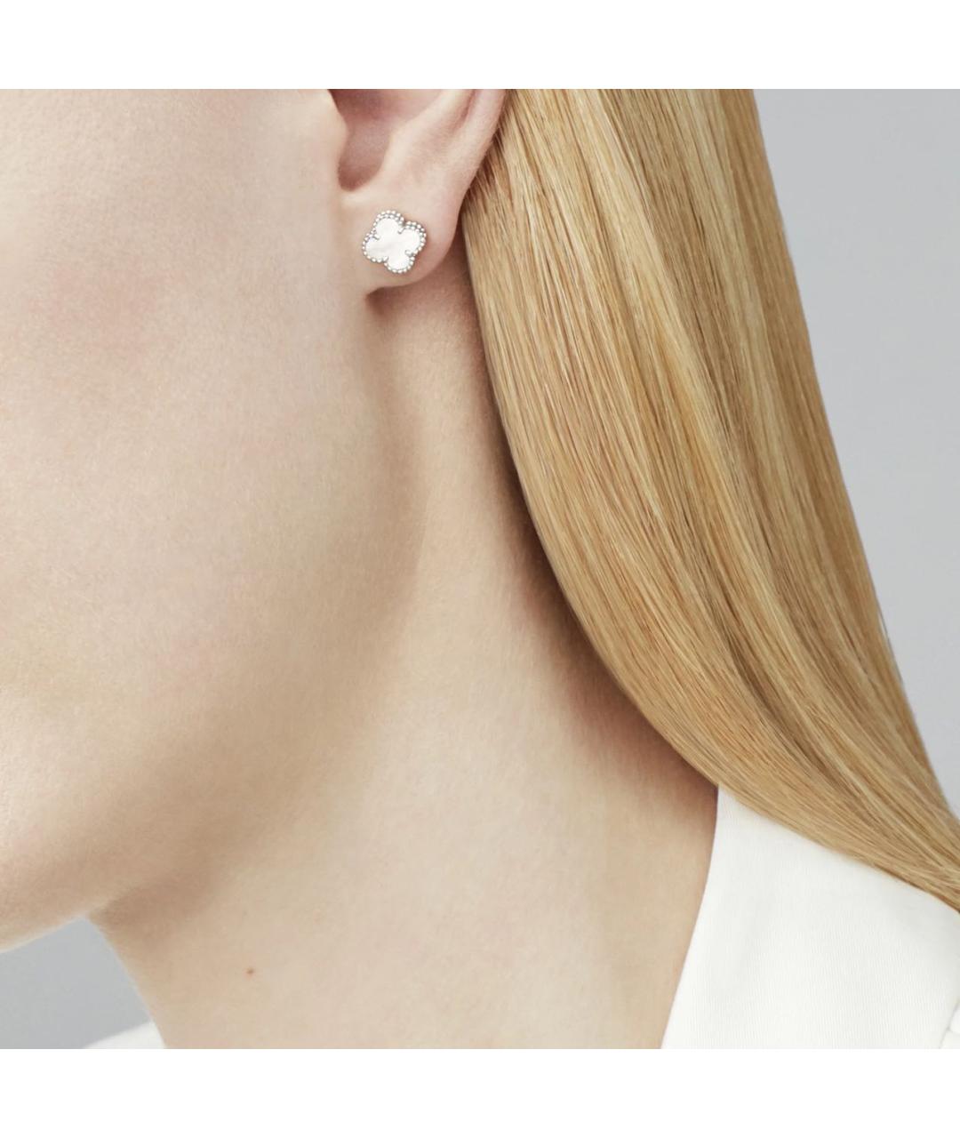 VAN CLEEF & ARPELS Белые серьги из белого золота, фото 3