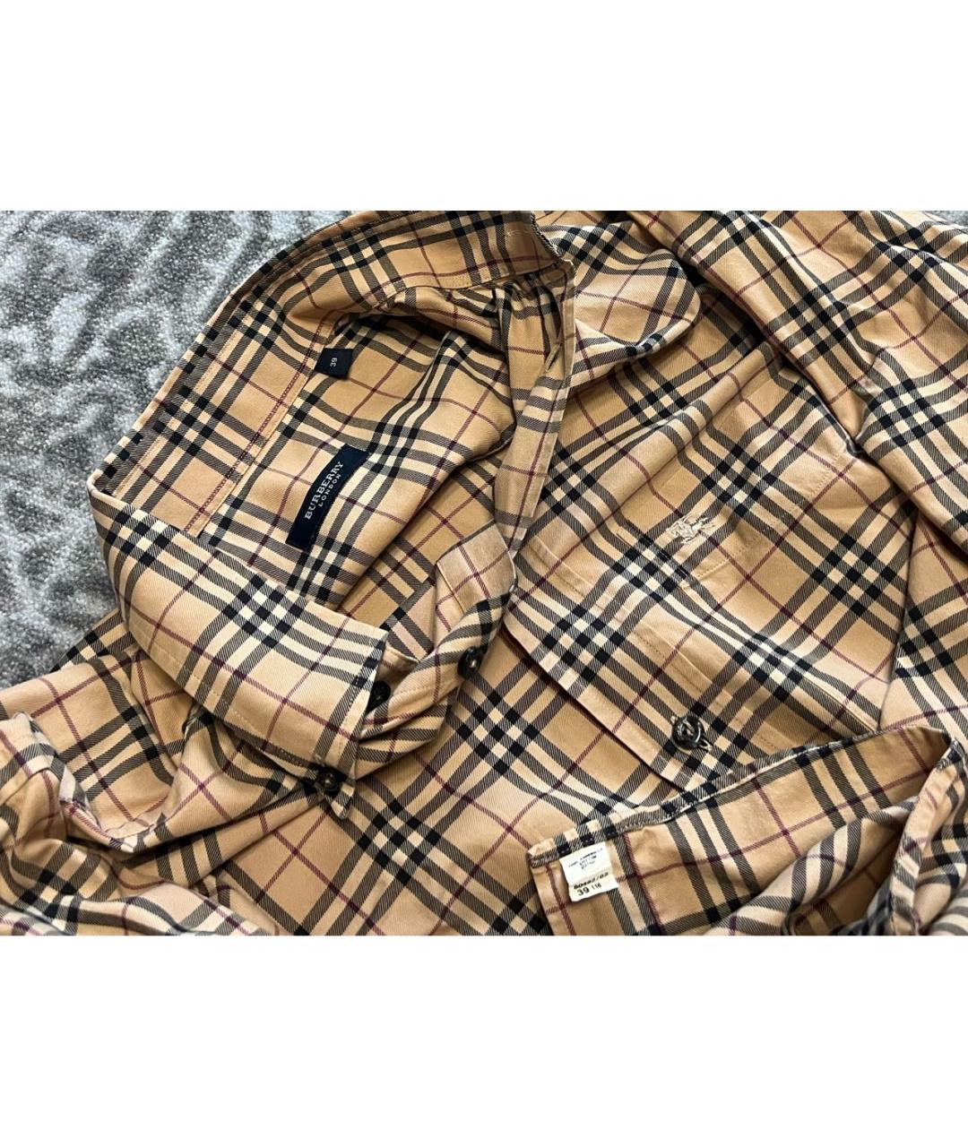 BURBERRY Хлопковая кэжуал рубашка, фото 4